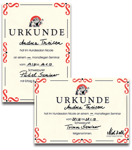Urkunden quer